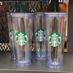 🌴STARBUCKS INSULATED CLEAR VENTI CUP!
